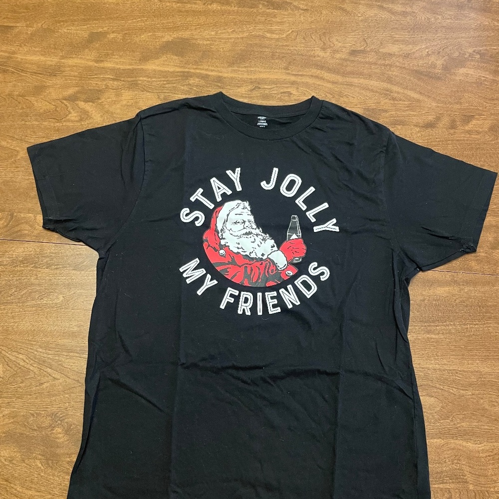 Me at Santa shirt
